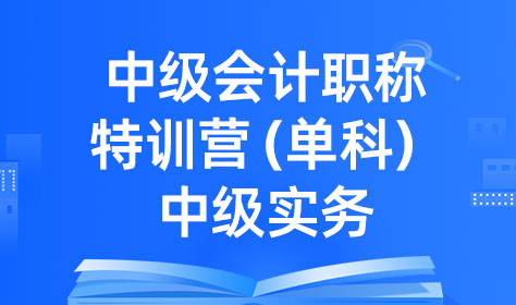 （新）中级会计职称特训营（单科）-中级实务